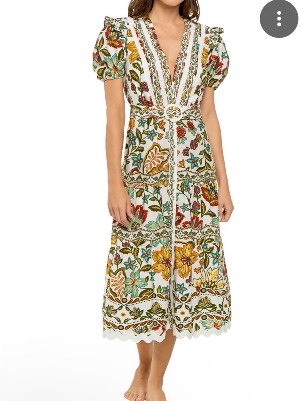 Farm Rio Botanicals Midi Dress